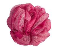 Fleur De Douche Éponge de douche, boule bain, Pouf exfoliant for le corps, fleur bicolore, accessoires salle bains(MY03-RosePink-02)