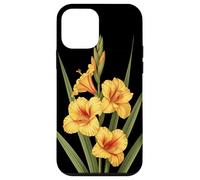 Fleur de glaïeul Nom Scientifique Vintage Illustration Flore Coque pour iPhone 12 Mini