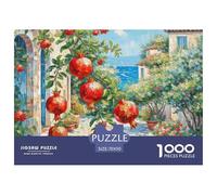 Fleur de Grenade 1000 Pieces Jigsaw Puzzles for Adults Family Challenge Toys Stress Relieving Entertainment Exercise The Memory of The Brain for The Whole for Women, Gifts for Men