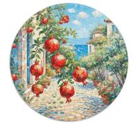 Fleur de Grenade Puzzle 1000 Pieces Cadeau Unique Jeu Éduchatif Challenge Toy À De Qualité Supérieure Peinture Art pour Adultes Et Enfants À Partir De 14 Ans 1000pcs (67.5x67.5cm)