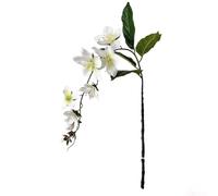 Fleur de jasmin pleureur imprimée en 3D pour décoration de jardin et de maison, ajoute du charme à toutes les occasions (blanc)