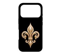 Fleur de Lis Baroque Emblème héraldique français Œuvre d'art Coque pour iPhone 17 Pro