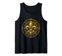 Fleur de Lis Cercle Emblème héraldique Œuvre d'art Débardeur