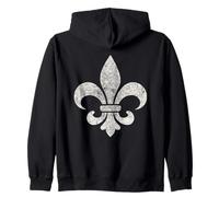 Fleur de Lis, France, Mardi Gras, Cajun, Fleur Sweat à Capuche