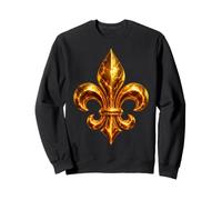 Fleur De Lis Heraldique French Lily Art Sweatshirt