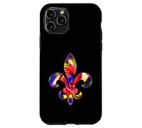 Fleur De-Lis Mardi Gras Carnaval Symbole New Orlean Tie Dye Coque pour iPhone 11 Pro