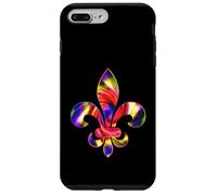 Fleur De-Lis Mardi Gras Carnaval Symbole New Orlean Tie Dye Coque pour iPhone 7 Plus/8 Plus