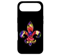 Fleur De-Lis Mardi Gras Carnaval Symbole New Orlean Tie Dye Coque pour iPhone Air