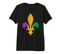 Fleur de Lis, Nouvelle-Orléans, Mardi Gras, Cajun, Français T-Shirt Haut de Gamme