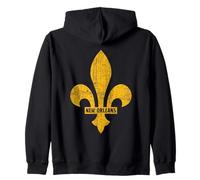 Fleur de Lis, Nouvelle-Orléans, Mardi Gras, Cajun, NOLA Sweat à Capuche