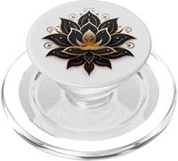 Fleur de Lotus Blanche PopSockets PopGrip pour MagSafe