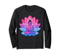 Fleur de Lotus Bouddha Méditation Yoga Zen Spiritualité Symbole Manche Longue