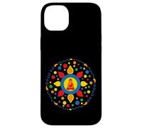 Fleur de Lotus colorée Bouddha Mandala Yoga Spirit Coque pour iPhone 14 Plus
