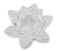 Fleur de Lotus en Cristal,Lotus Crystal,Lotuss en Cristal Clair pour la Décoration Feng Shui, Artisanat de Fleur de Lotuss en Cristals Ornements en Verre Décoration de Fête de Mariage(b)