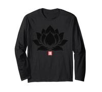 Fleur de Lotus Japonais Minimal Art Zen Méditation Spirituelle Manche Longue