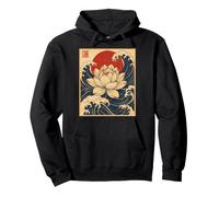 Fleur de Lotus Japonais Zen Bouddhisme Yoga Sweat à Capuche