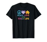 Fleur de Lotus Peace Love and Yoga Life T-Shirt