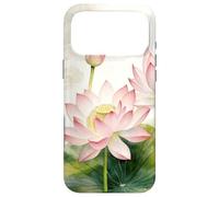 Fleur de Lotus Rose Aquarelle - Motif Floral Asiatique Zen Coque pour iPhone 17 Pro Max