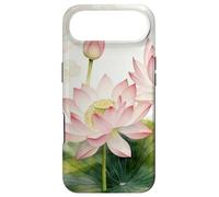 Fleur de Lotus Rose Aquarelle - Motif Floral Asiatique Zen Coque pour iPhone Air