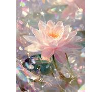 Fleur de Lotus Rose Puzzle de 500 Pièces pour Adultes, 52x38cm Puzzles Classiques 500 pièces Adultes, Puzzle Stimulant Parfait pour Les Soirées de Jeu