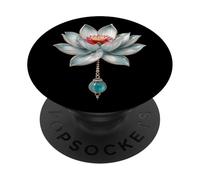 Fleur de Lotus Yoga métaphysique PopSockets PopGrip Adhésif