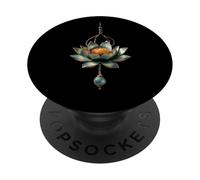Fleur de Lotus Yoga métaphysique PopSockets PopGrip Adhésif