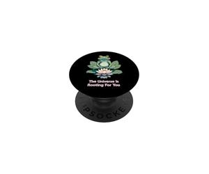 Fleur de Lotus Yoga métaphysique PopSockets PopGrip Adhésif