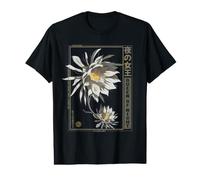 Fleur de Lune animée dans des vêtements Floraux rétro Japonais Vaporwave T-Shirt Graphique avec Valeur