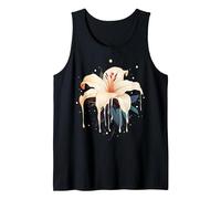 Fleur de lys fondante sur lys Qui coule Débardeur, Homme, Noir, L