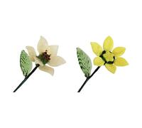 Fleur de mois de naissance en verre soufflé à la main avec tiges, bouquet de fleurs de naissance à faire soi-même, décoration d'intérieur, cadeau d'anniversaire, décoration en verre