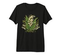 Fleur de muguet de Printemps pour Anniversaire de mai, Fleur Blanche T-Shirt Haut de Gamme