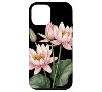 Fleur de nénuphar nom Scientifique Vintage Illustration Flore Coque pour iPhone 12 Mini