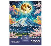Fleur de pêche 1000 Pièces Puzzles Impossible Jeu Éducatif Défi Jouets Qualité Premium Enfants À Partir De 14 Ans 52x38cm/1000pcs