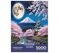 Fleur de pêche Puzzle 1000 Pièces Cadeau Unique Jeu Éducatif Défi Jouet À De Qualité Supérieure Peinture Art pour Adultes Enfants 38x26cm/1000pcs