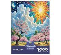 Fleur de pêche Puzzle 1000 Pièces Educa Jouet en Bois Cadeau Unique Décoration Intérieure Jeu Éducatif Challenge Toy Adultes & Enfants des 14 Ans 70x50cm/1000pcs