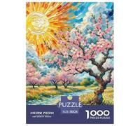 Fleur de pêche1000 Pieces Jigsaw Puzzles for Adults and Kids Family Game paysages naturelsChallenging Home Decors Great Gift Idea38x26cm/1000pcs