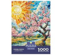 Fleur de pêche1000 Pieces Jigsaw Puzzles for Adults Educational Games paysages naturelsFun and Challenging Home Decors Great Gift Idea70x50cm/1000pcs