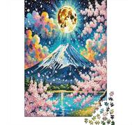 Fleur de pêcher Puzzle 1000 Pieces Cadeau Unique Fleur Multicolore Jeu Éducatif Défi Jouet À De Qualité Supérieure Peinture Art pour Adultes Enfants 38x26cm/1000pcs