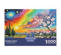 Fleur de pêcher Puzzle 1000 Pièces Educa Jouet en Bois Cadeau Unique De l'art De La Décoration Jeu ÉduChatif Challenge Toy pour Adultes Et Enfants À Partir De 12 Ans 38x26cm/1000pcs