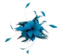 Fleur De Plume Broche Pins Broche en plumes, strass, tissu, fleur, corsage, épingles à revers, bijoux faits main, accessoires for cheveux de fête mariage