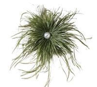 Fleur De Plume Broche Pins Grande broche en plumes multicolores de 21 cm for femmes, accessoire luxe perles, fête(Color 01)