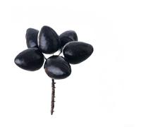 Fleur de prunier artificielle en mousse avec baies noires, plante décorative pour la maison et la célébration