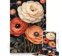 Fleur de renoncule Puzzle Art Nouveau pour Adultes, 1000 pièces, Collection Joy Quality Edge Art, idéal pour développer Son Esprit (38x52cm)