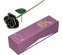 Fleur de rose plaquée or,Fleur de rose,Fleur de rose plaquée or 24 carats,Fleur de rose cadeau,Fleur de rose artificielle