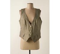 fleur de sel gilets femme de couleur gris 40
