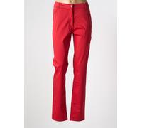 fleur de sel pantalons femme de couleur rouge