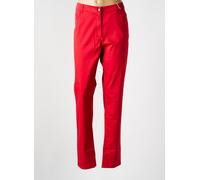 fleur de sel pantalons femme de couleur rouge