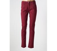 fleur de sel pantalons femme de couleur rouge 38