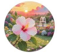Fleur de Syrie Puzzle Rond De 1000 Pièces pour Blumen Bricolage Ludique Activité Différente 1000pcs (67.5x67.5cm)