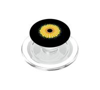 Fleur de Tournesol Jaune tie-Dye Groovy Hippie rétro bohème PopSockets PopGrip pour MagSafe